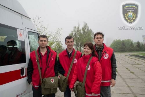 Волонтеры красного креста привезли гуманитарную помощь в Бердянское