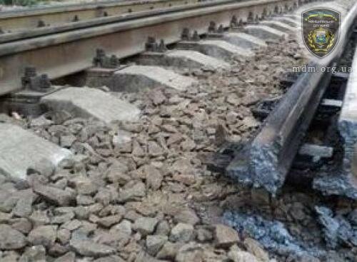 Под Одессой неизвестные взорвали железную дорогу